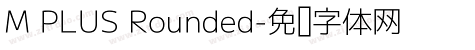 M PLUS Rounded字体转换
